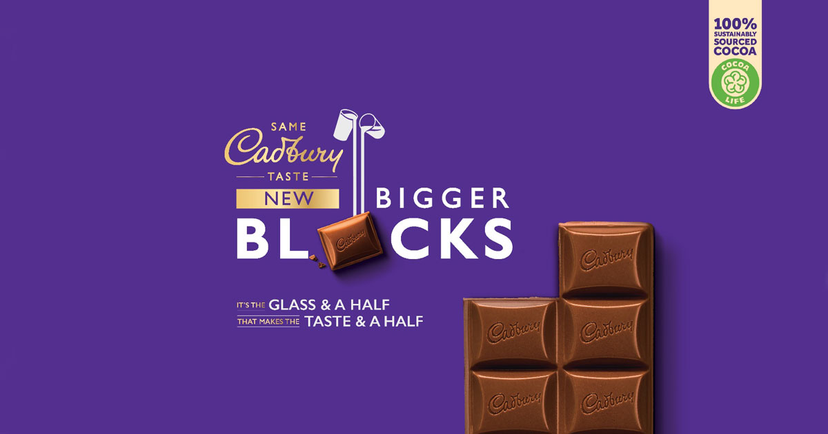 What’s changed? Cadbury Dairy Milk blocks are now bigger